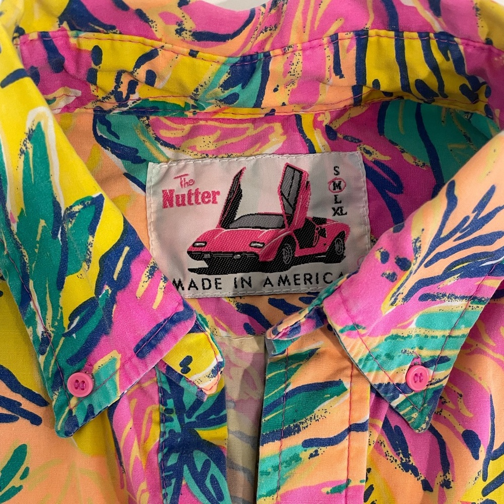 Tropical Print Men's Shirt - Picture 2 of 3